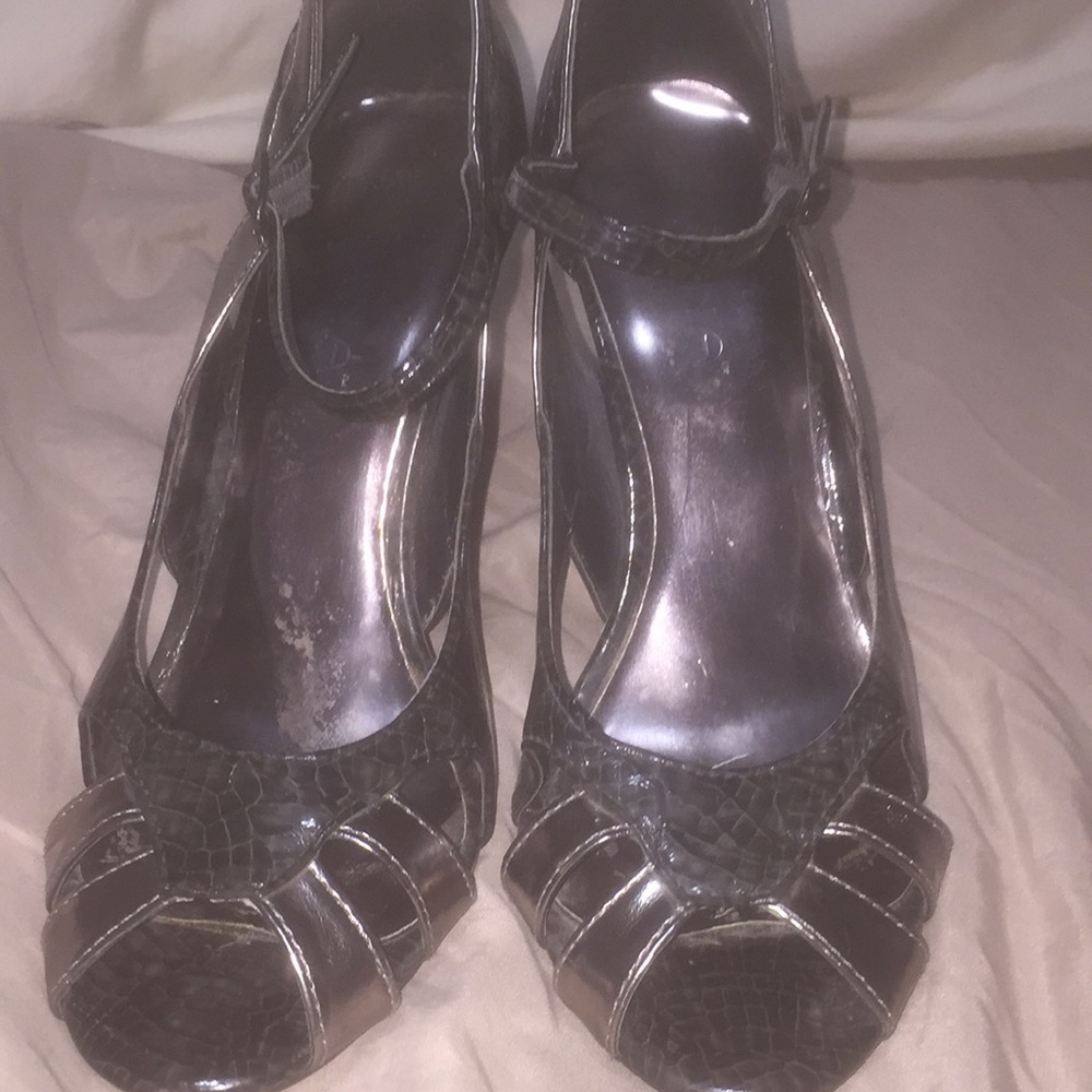 Black and Silver heels